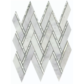 Winter Chevron - mixed tile